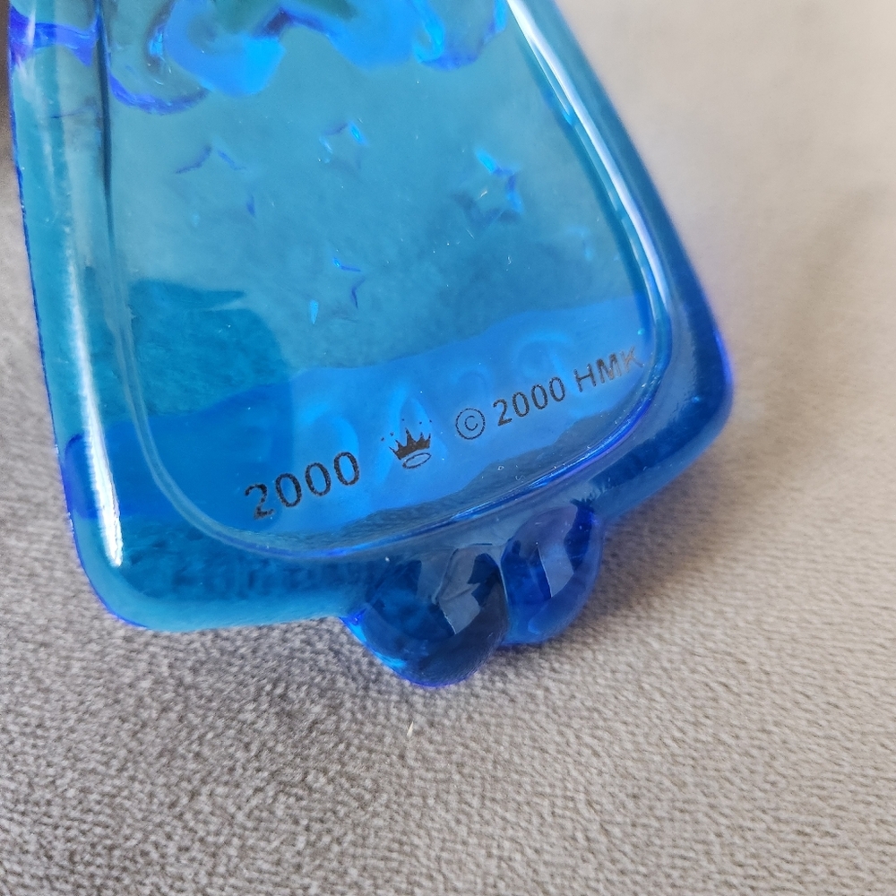Hallmark Keepsake Ornament Christmas Blue Glass Angel 2000 - Picture 11 of 12